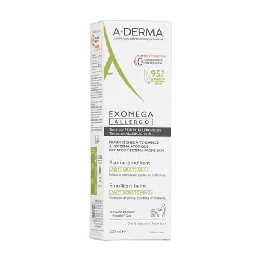 Miniaturka artykułu - #0 A-DERMA Exomega Allergo Balsam, 200ml