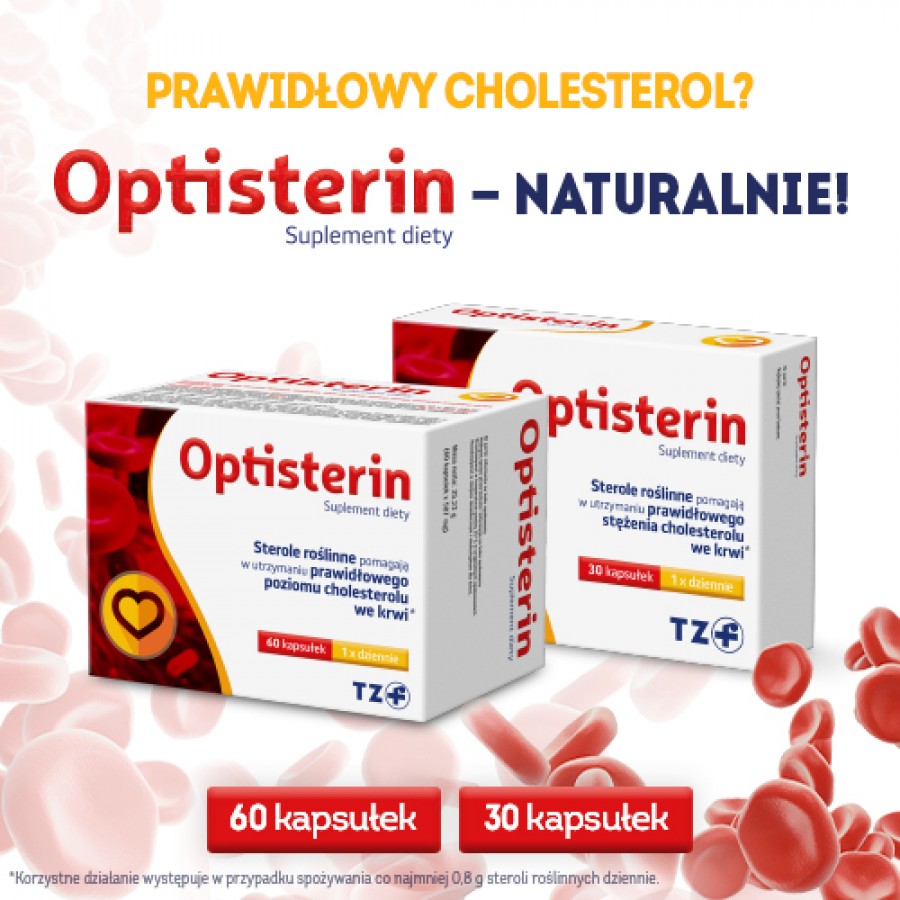 Miniaturka artykułu - #0 Optisterin, 30 kapsułek KR&Oacute;TKA DATA 31.03.2025