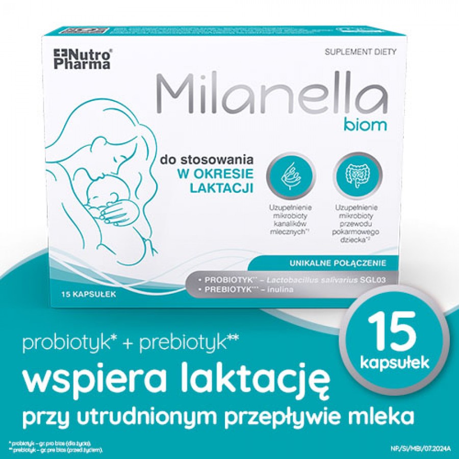 Miniaturka artykułu - #0 MILANELLA Biom, 15 kapsułek