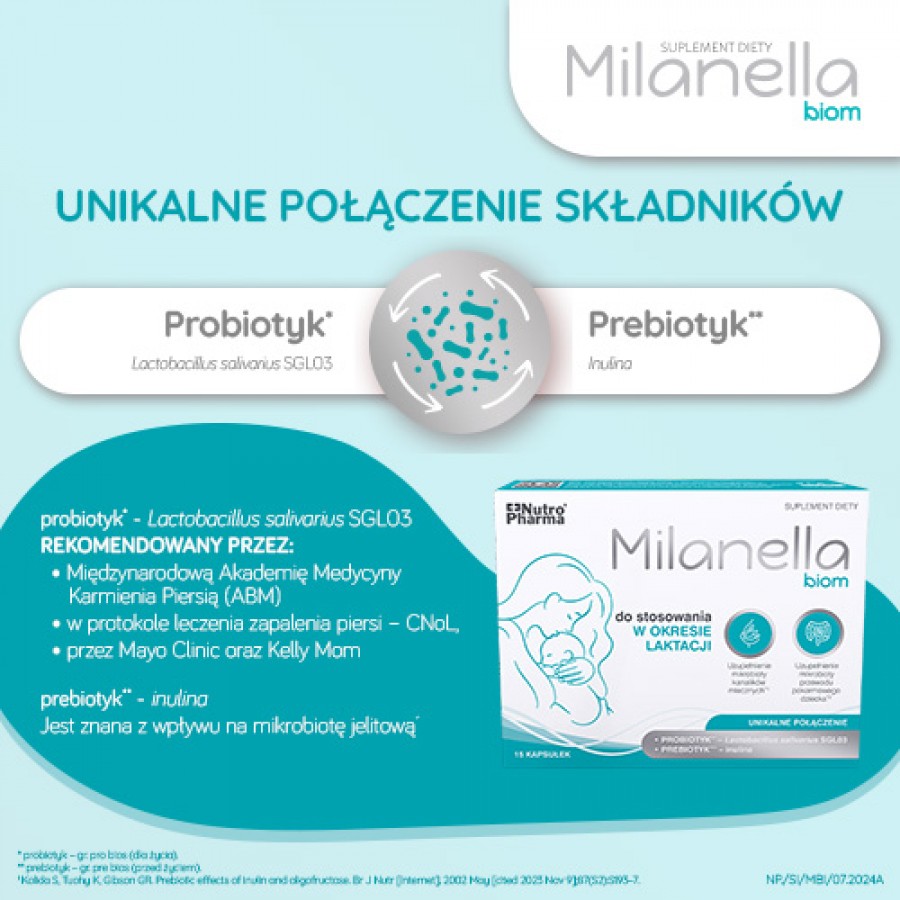 Zdjęcie produktu - 2 MILANELLA Biom, 15 kapsułek