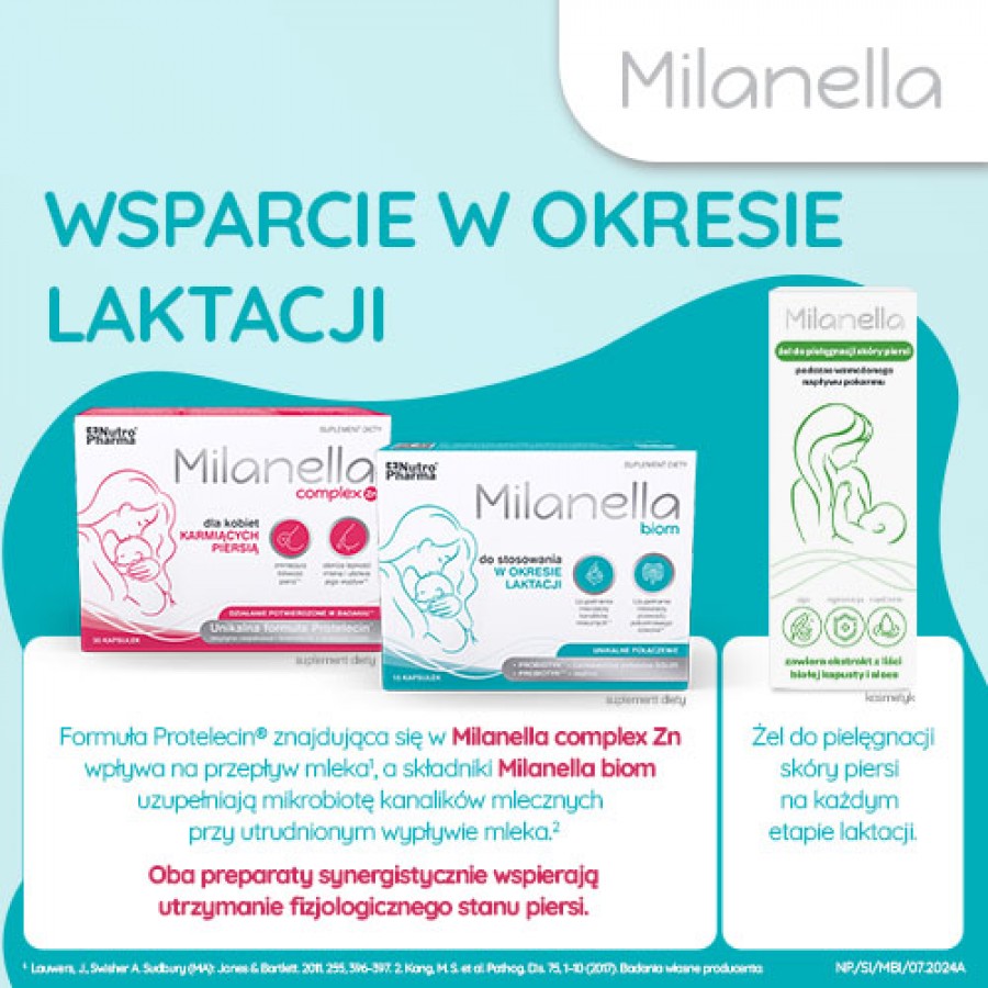 Zdjęcie produktu - 4 MILANELLA Biom, 15 kapsułek