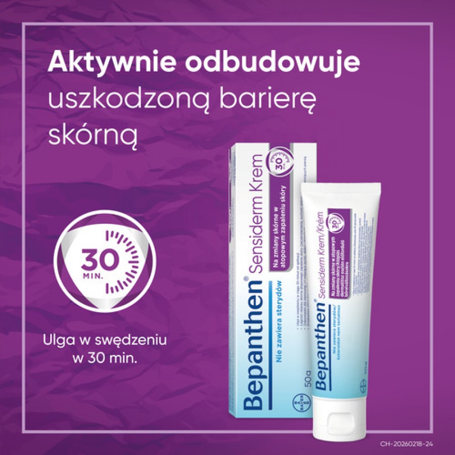 Zdjęcie produktu - 5 Zestaw Bepanthen Sensiderm 50g + GRATIS 20g