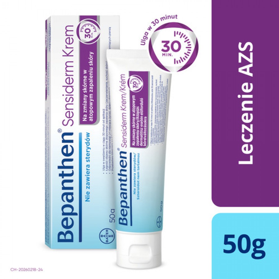 Zdjęcie produktu - 6 Zestaw Bepanthen Sensiderm 50g + GRATIS 20g