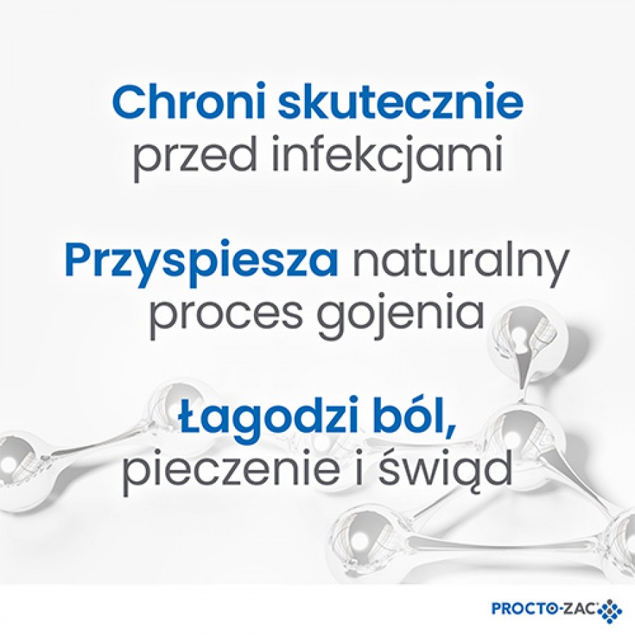 Zdjęcie produktu - 2 Procto-Zac Silver krem proktologiczny z kompleksem srebra TIAB, 25ml