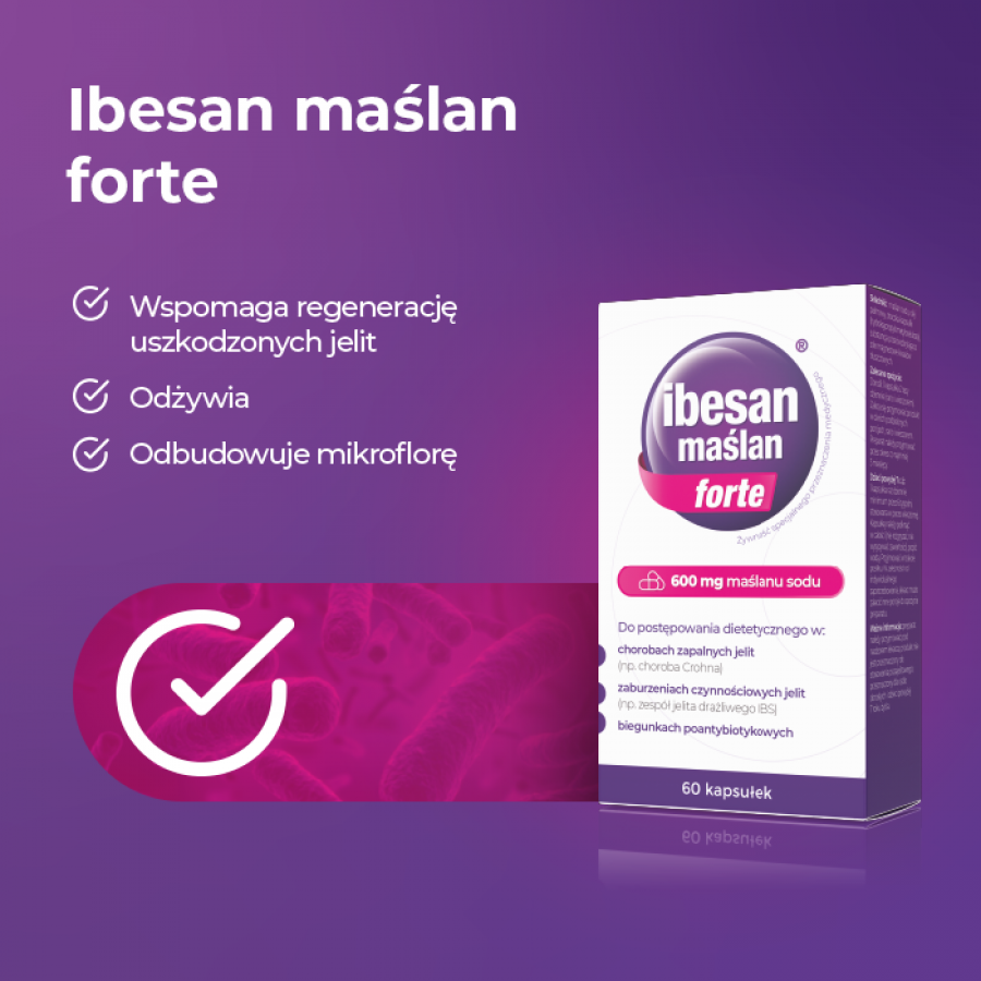Zdjęcie produktu - 2 Ibesan maślan forte, 60kaps.