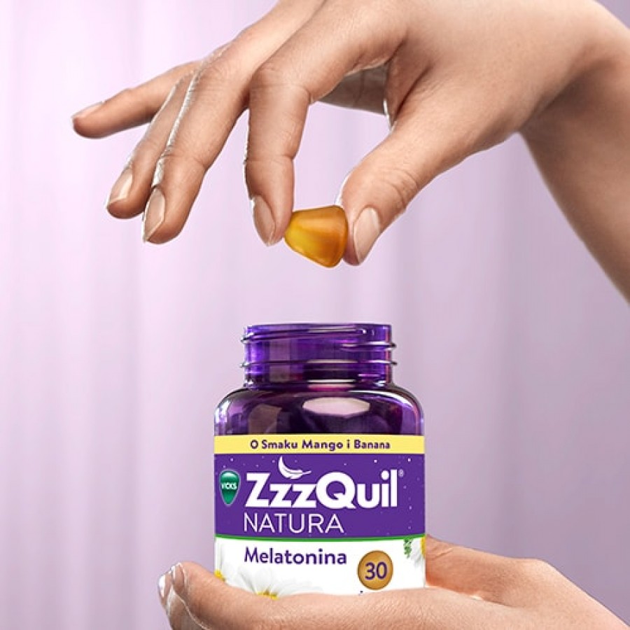 Zdjęcie produktu - 3 Vicks ZzzQuil Natura mango & banan, 30 żelek