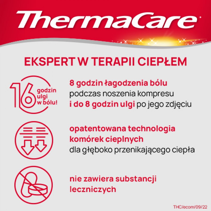 Miniaturka artykułu - #0 ThermaCare Kompresy rozgrzewające szyję, ramiona i nadgarstki, 2 szt.