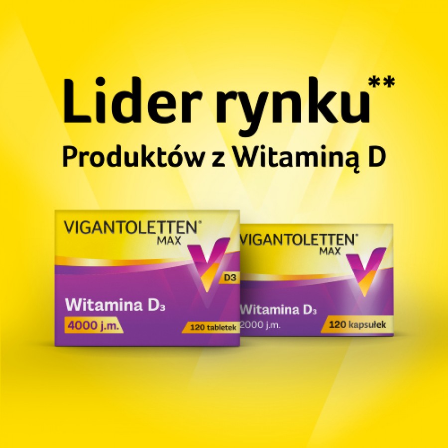 Zdjęcie produktu - 3 Vigantoletten Max 4000j.m., 120 tabletek