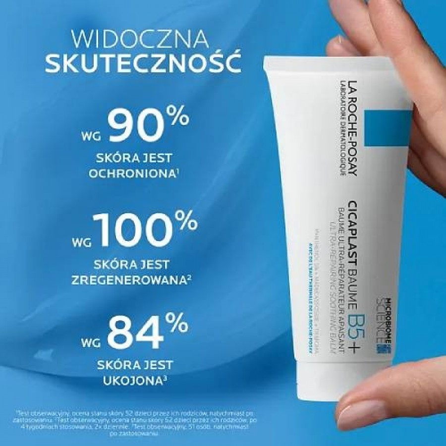Zdjęcie produktu - 1 La Roche-Posay Cicaplast Baume B5+ Silnie regenerujący balsam kojący do twarzy i ciała, 40 ml