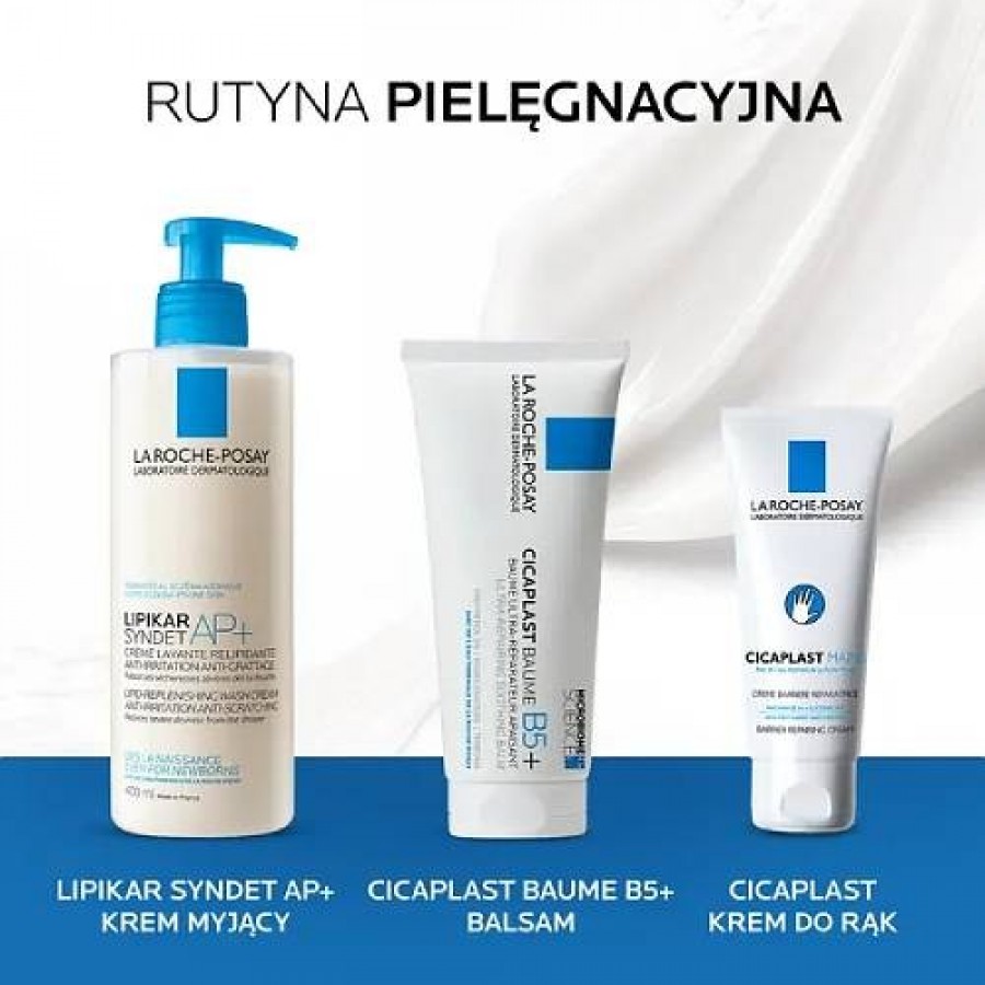 Zdjęcie produktu - 3 La Roche-Posay Cicaplast Baume B5+ Silnie regenerujący balsam kojący do twarzy i ciała, 40 ml