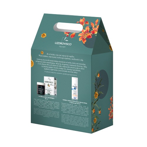 Miniaturka artykułu - #0 UZDROVISCO zestaw ROKITNIK Całodniowy krem nawadniający, 50ml + Tonik-esencja na ładną cerę, 150ml