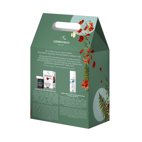 Miniaturka artykułu - #0 UZDROVISCO zestaw MAK Całodniowy lekki krem natłuszczający, 50ml + Tonik-esencja na ładną cerę, 150ml