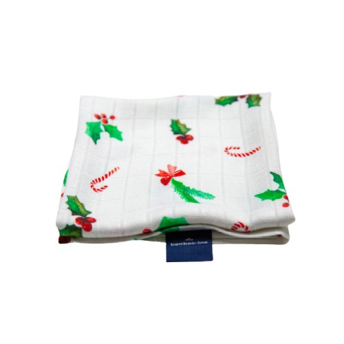 Zdjęcie produktu - 1 TEXPOL Zestaw Świąteczny: Kocyk bambusowy 3D Okienka 80x120cm + Pieluszka 30x30cm + Pieluszka 65x65cm