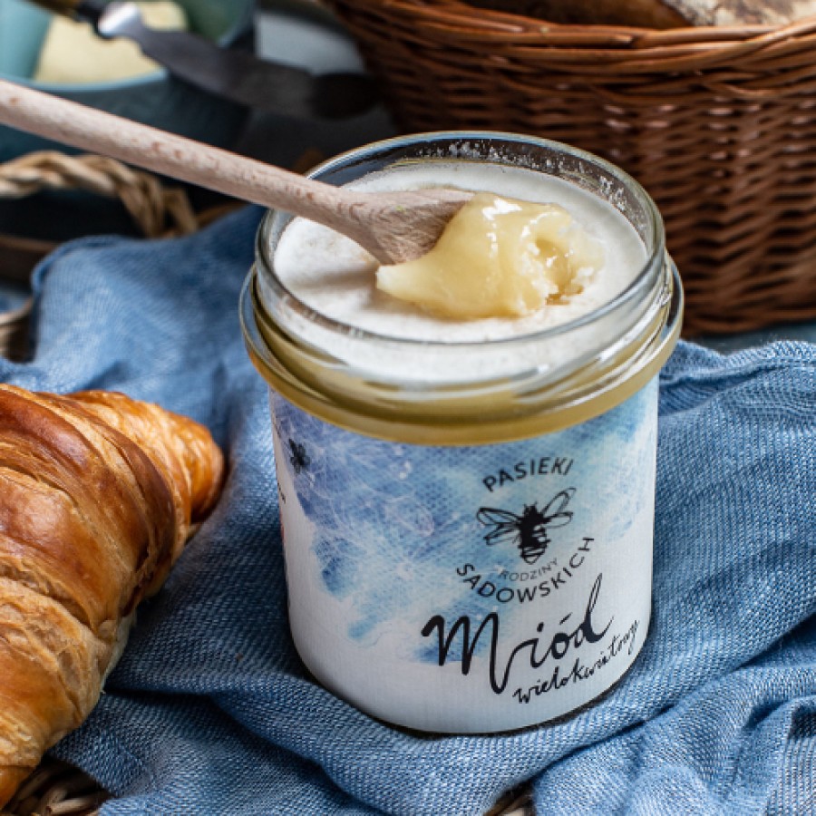 Miniaturka artykułu - #0 PASIEKI RODZINY SADOWSKICH Mi&oacute;d wielokwiatowy, 450g