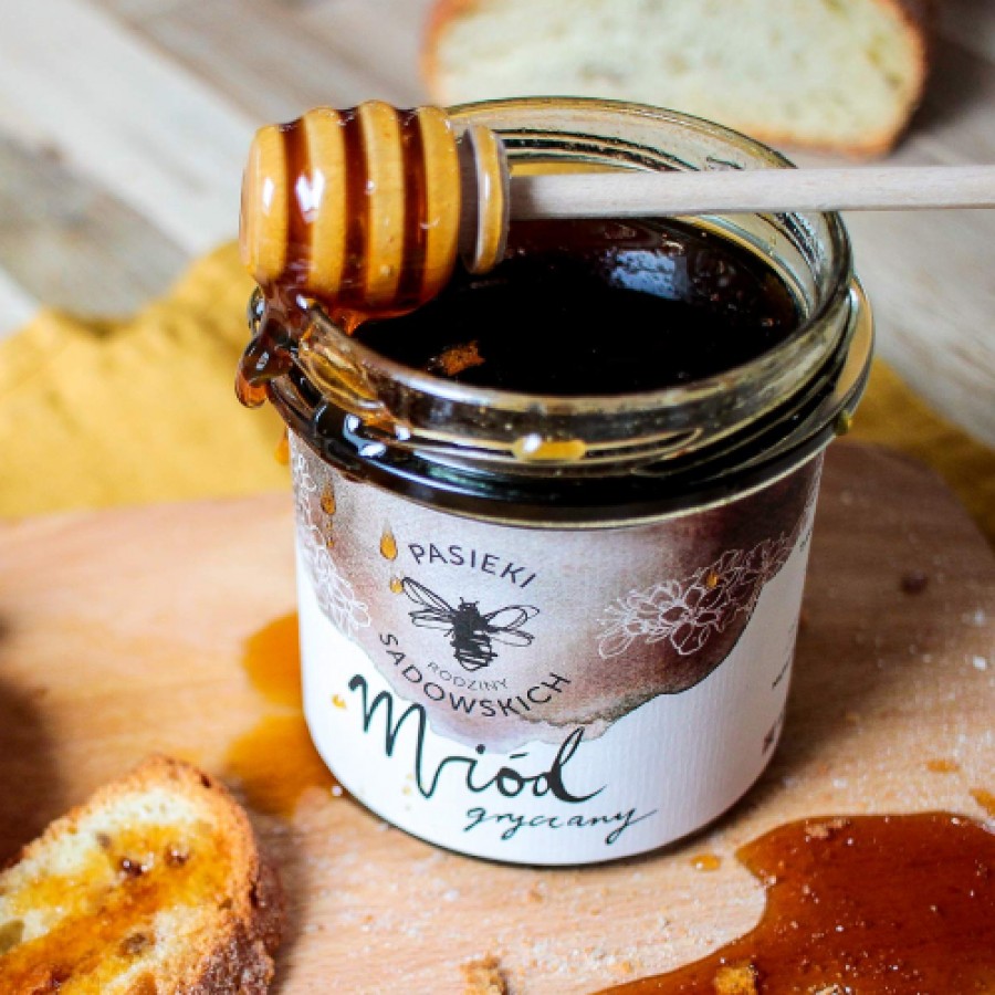 Miniaturka artykułu - #0 PASIEKI RODZINY SADOWSKICH Mi&oacute;d gryczany, 450g