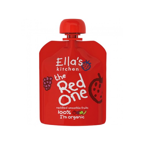 Miniaturka artykułu - #0 Ella's Kitchen BIO RED ONE Puree owocowe z truskawką, 5x90g