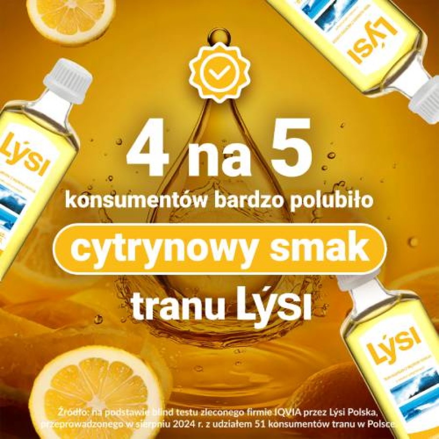 Miniaturka artykułu - #0 LYSI Tran islandzki Cytrynowy, 240ml