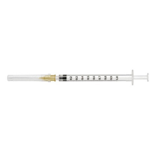 Miniaturka artykułu - #0 PIC Strzykawka z igłą 1ml 0,45 x 12,7mm G26 tuberkulinowa, 100 szt.
