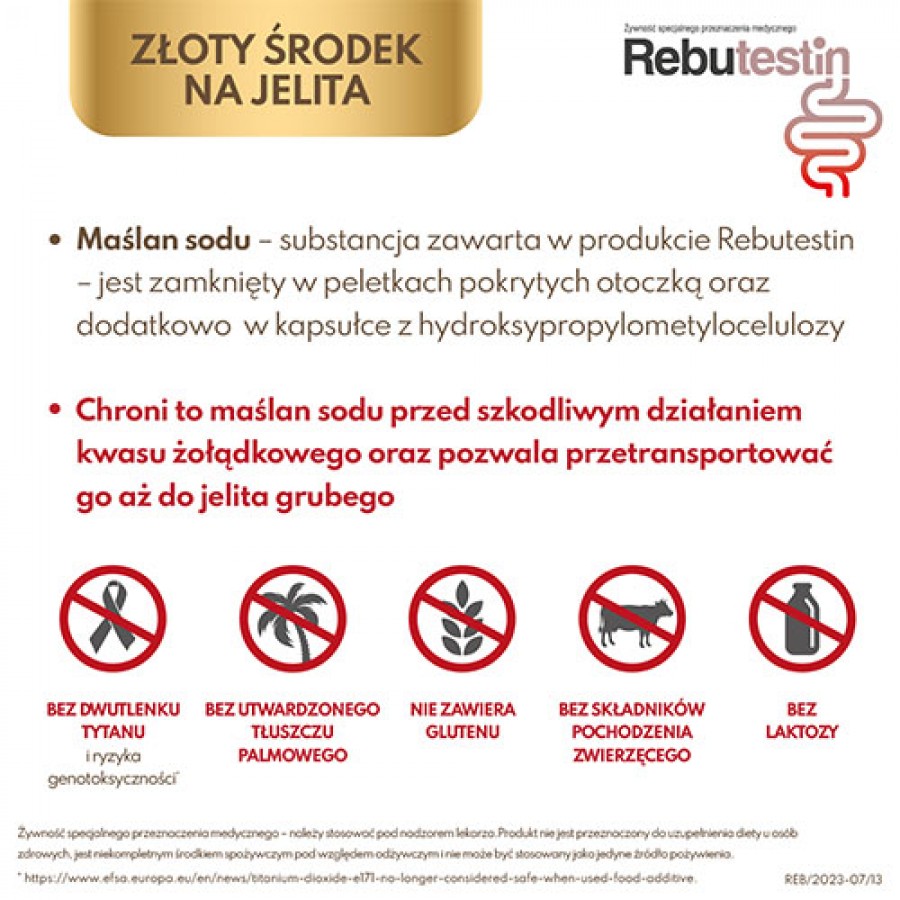 Zdjęcie produktu - 4 Rebutestin Maślan Sodu 170 mg, 60 kaps.