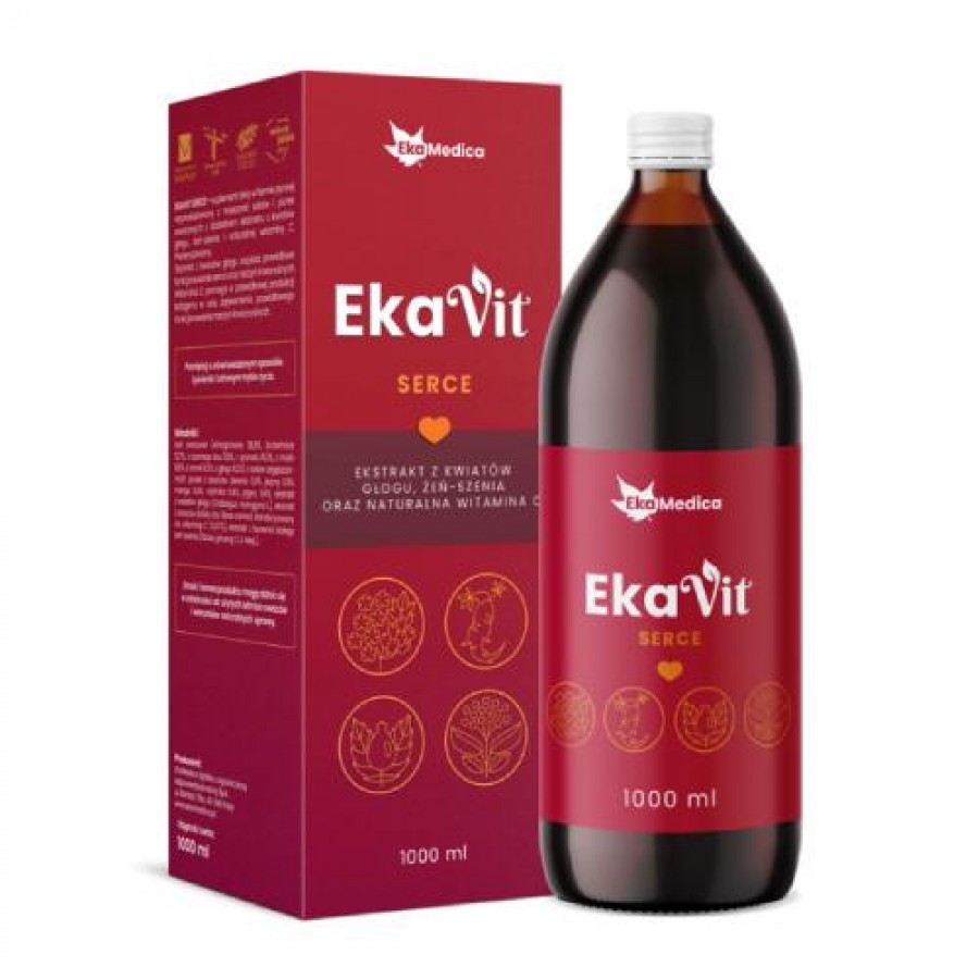Miniaturka artykułu - #0 EkaMedica Ekavit Serce sok, 1l