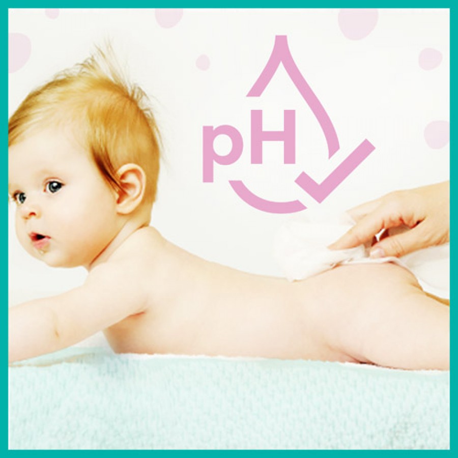 Miniaturka artykułu - #0 Pampers Chusteczki Nawilżane Sensitive, 6x 52szt.