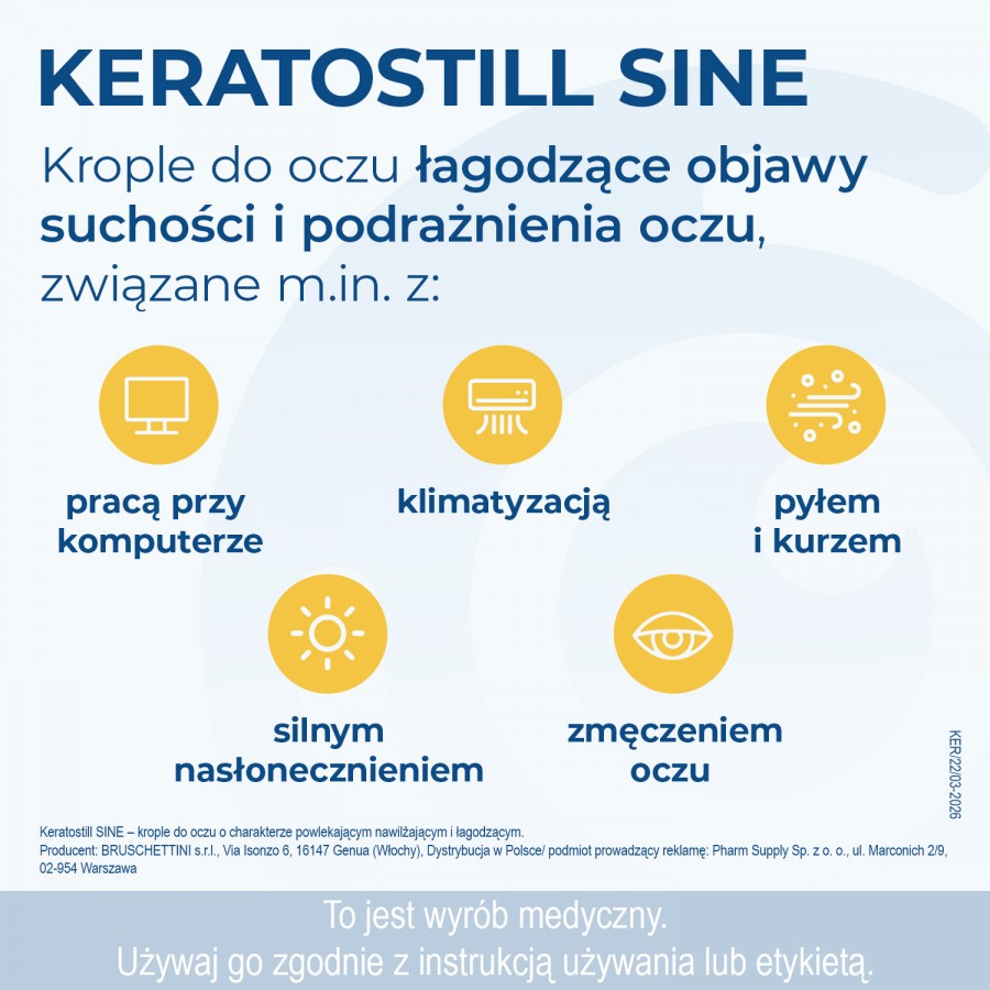 Zdjęcie produktu - 2 KERATOSTILL Sine krople do oczu, 10ml