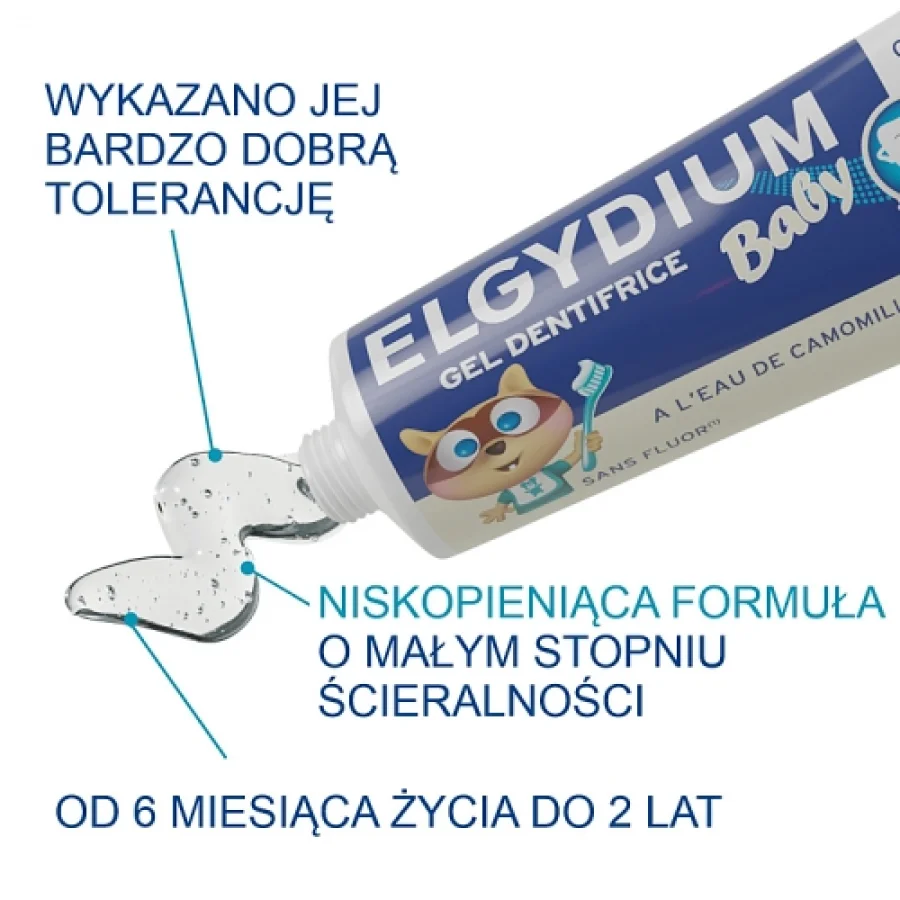 #0 – ELGYDIUM Baby Żel do zęb&oacute;w dla dzieci 6m+, 30ml