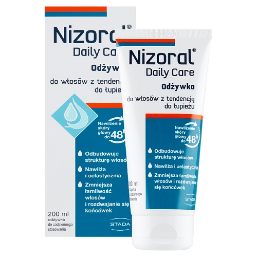 Miniaturka artykułu - #0 NIZORAL Daily Care odżywka do włos&oacute;w z tendencją do łupieżu, 200ml