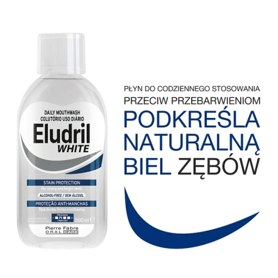 #2 – Eludril WHITE Płyn do płukania jamy ustnej, 500 ml