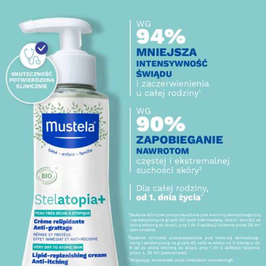 Miniaturka artykułu - #0 MUSTELA STELATOPIA+ Delikatny Krem Emolient, 300ml