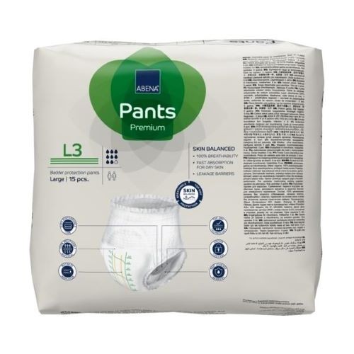 Miniaturka artykułu - #0 ABENA Pants Premium L3 Majtki chłonne, 15 szt.