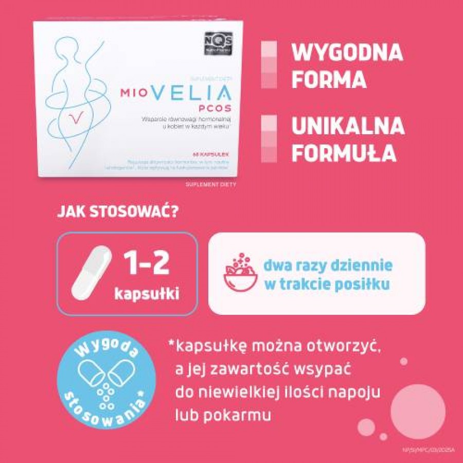 Zdjęcie produktu - 4 Miovelia PCOS, 60 kaps.