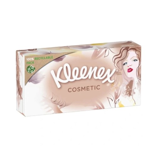 Miniaturka artykułu - #0 KLEENEX Cosmetic Box Chusteczki higieniczne, 80szt.