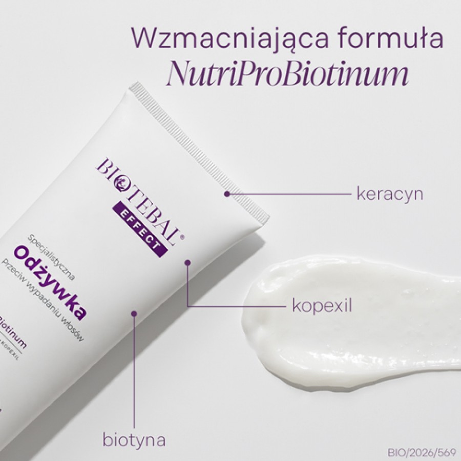 Miniaturka artykułu - #1 BIOTEBAL EFFECT Specjalistyczna odżywka przeciw wypadaniu włos&oacute;w, 200ml
