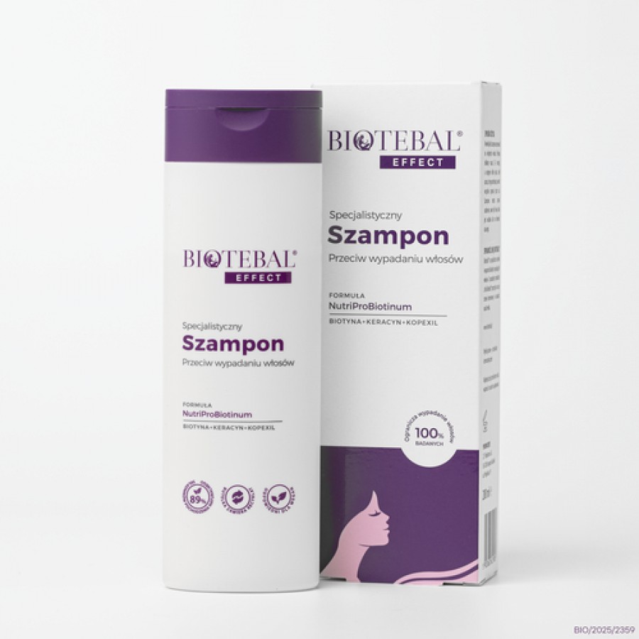 Miniaturka artykułu - #0 BIOTEBAL EFFECT Specjalistyczny szampon przeciw wypadaniu włos&oacute;w, 200 ml