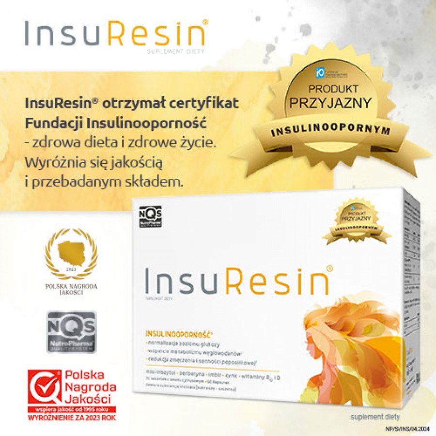 Zdjęcie produktu - 4 InsuResin NutroPharma, 30 sasz. + 60 kaps.