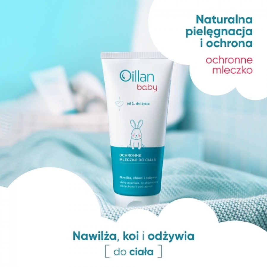 Miniaturka artykułu - #1 OILLAN Baby Ochronne Mleczko do ciała, 200ml