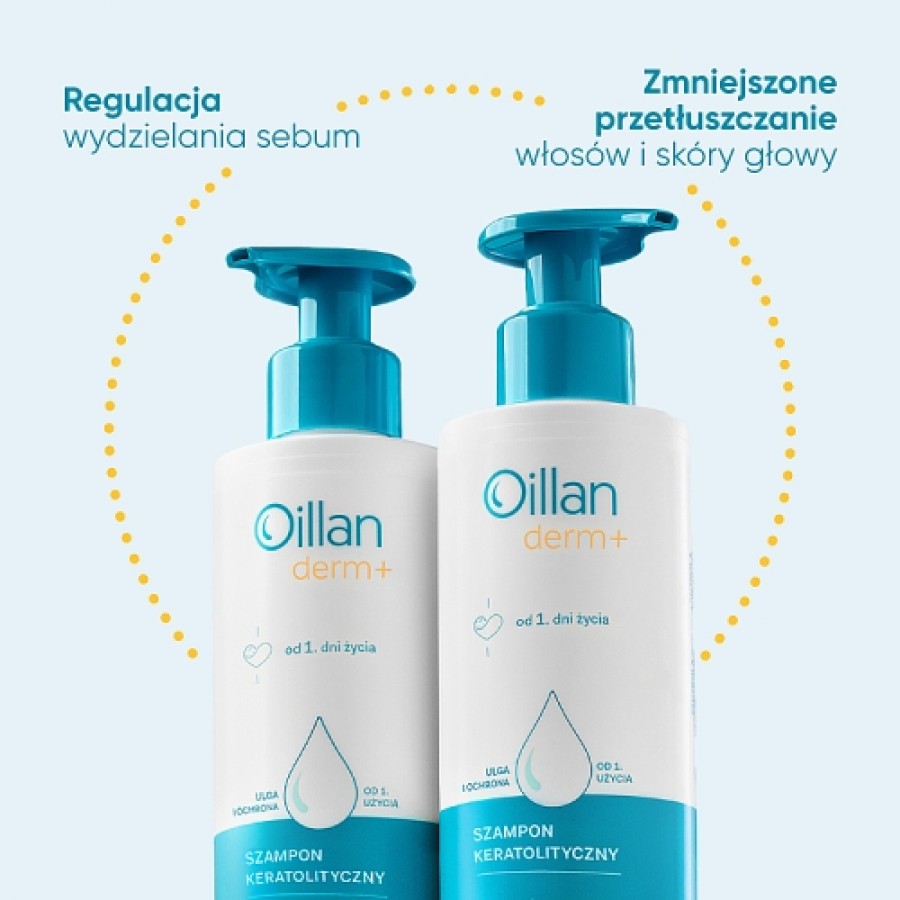 Zdjęcie produktu - 2 OILLAN Derm+ Szampon keratolityczny, 180ml