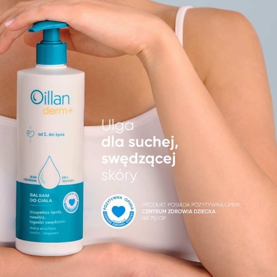 Miniaturka artykułu - #0 OILLAN Derm+ - balsam do ciała od 1. dnia życia, 400ml