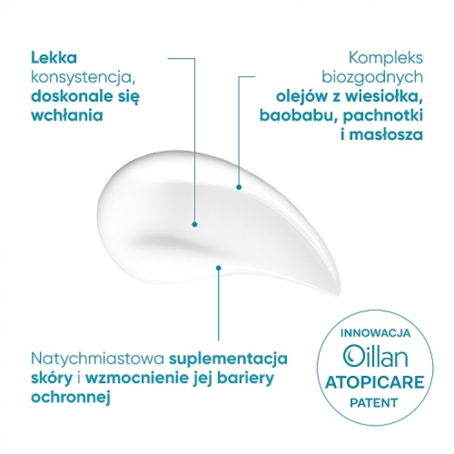 Zdjęcie produktu - 3 OILLAN Derm+ - balsam do ciała od 1. dnia życia, 400ml