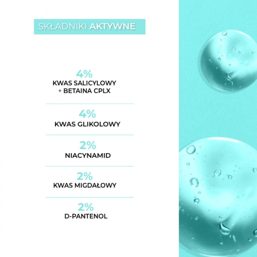 Zdjęcie produktu - 4 L'BIOTICA Estetic Clinic Acid Treatment Wygładzająco-odnawiające serum na noc, 30ml