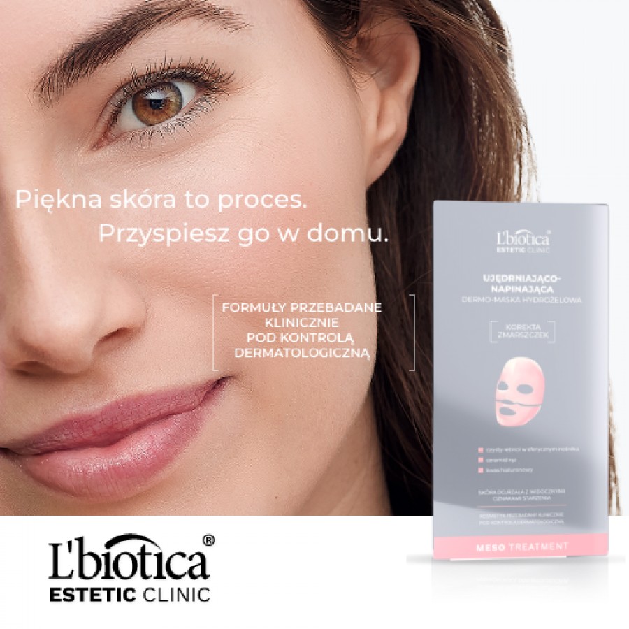 Zdjęcie produktu - 0  L'BIOTICA Estetic Clinic Meso Treatment Ujędrniająco-napinająca dermo-maska hydrożelowa do twarzy, 23ml/1szt.