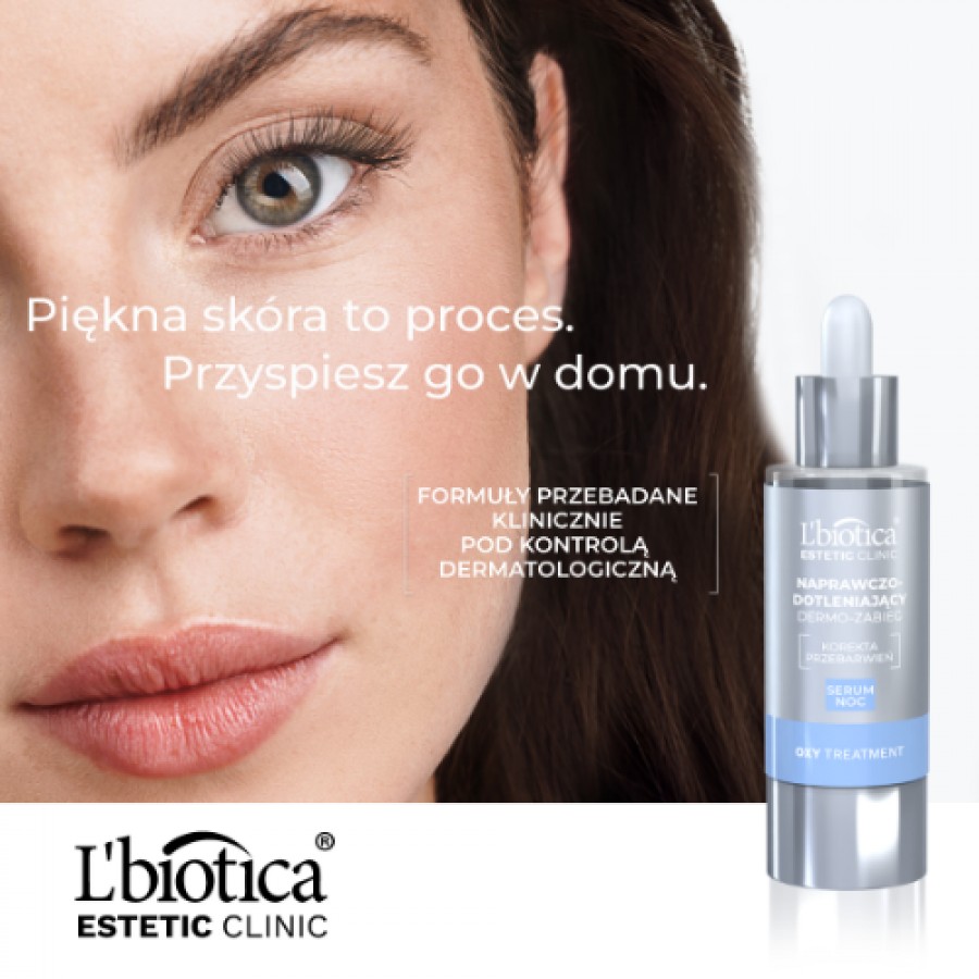 Miniaturka artykułu - #0  L'BIOTICA Estetic Clinic Oxy Treatment Naprawczo-dotleniający dermo zabieg Serum na noc, 30ml