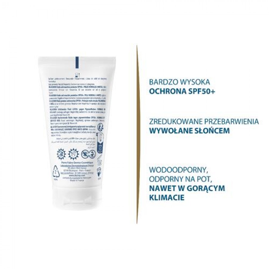 Miniaturka artykułu - #1 DUCRAY Melascreen Fluid przeciw przebawieniom SPF50+, 50ml 