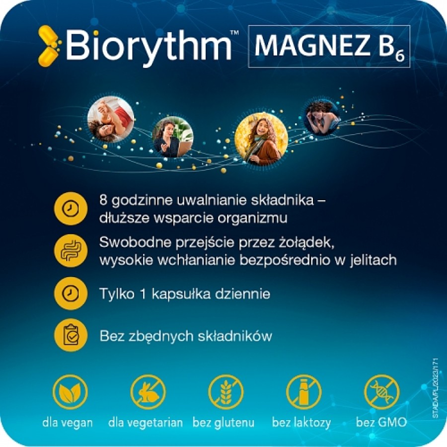 Zdjęcie produktu - 3 Biorythm Magnez B6, 30kaps.