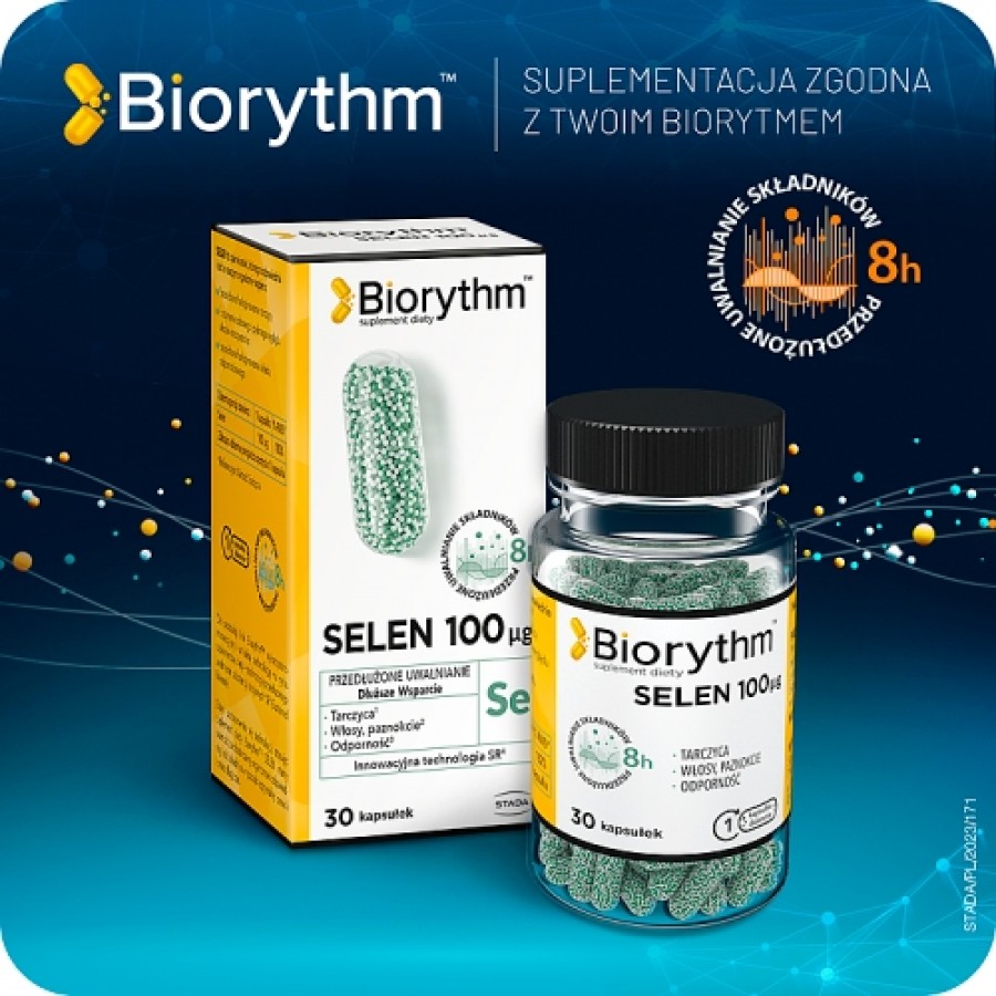 Miniaturka artykułu - #0 Biorythm Selen 100ug, 30kaps.