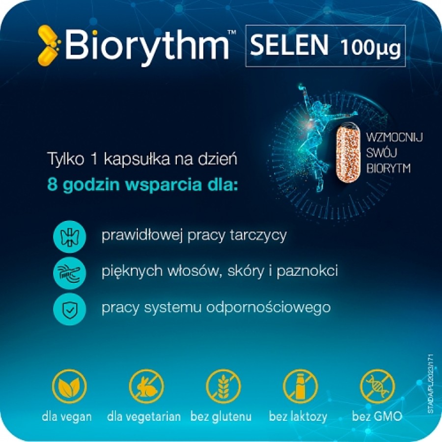 Miniaturka artykułu - #1 Biorythm Selen 100ug, 30kaps.