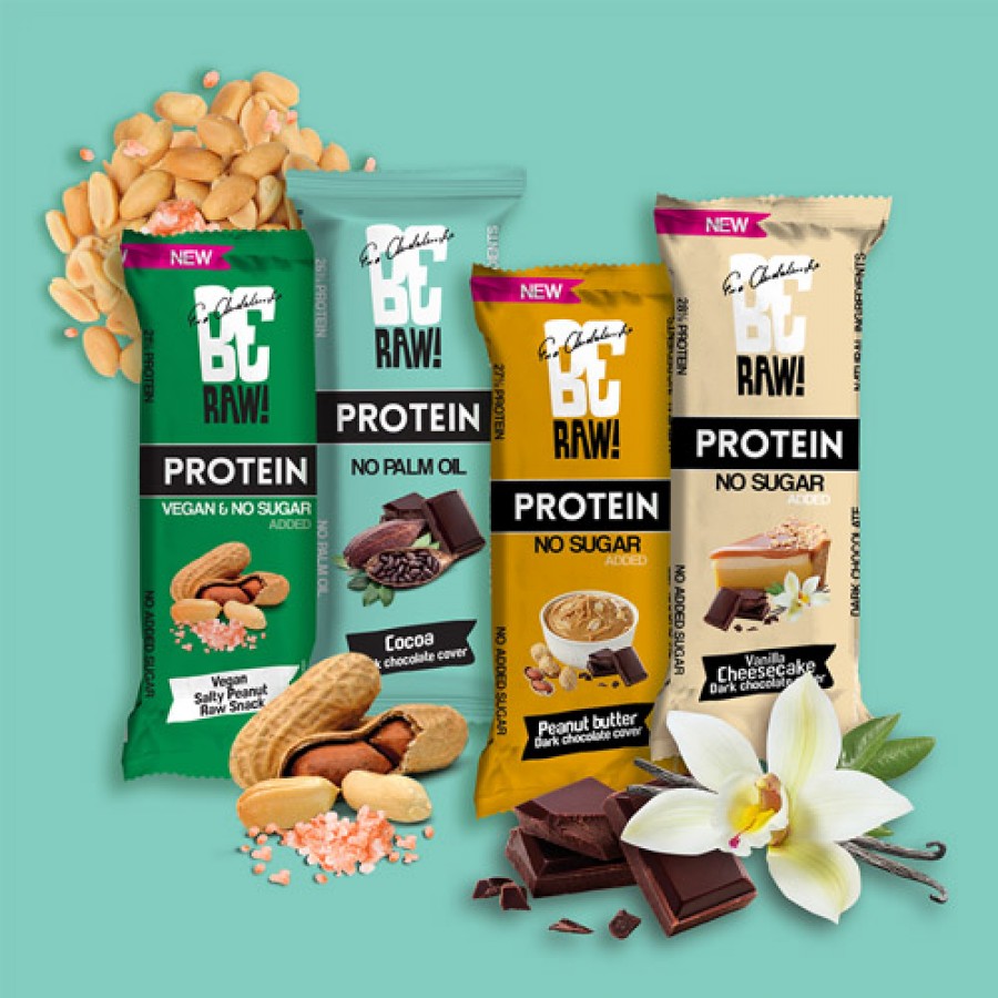 Zdjęcie produktu - 5 BeRAW Protein Baton proteinowy 26% Raw Cococa, 40 g