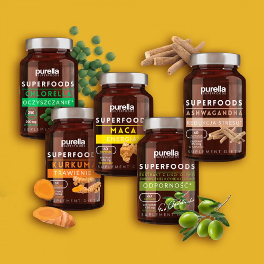 Zdjęcie produktu - 4 PURELLA Maca Energia, 60 kapsułek