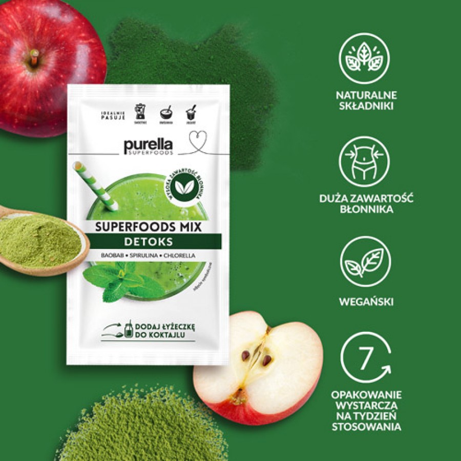 Miniaturka artykułu - #0 PURELLA SuperFoods Mix Detoks, 40g